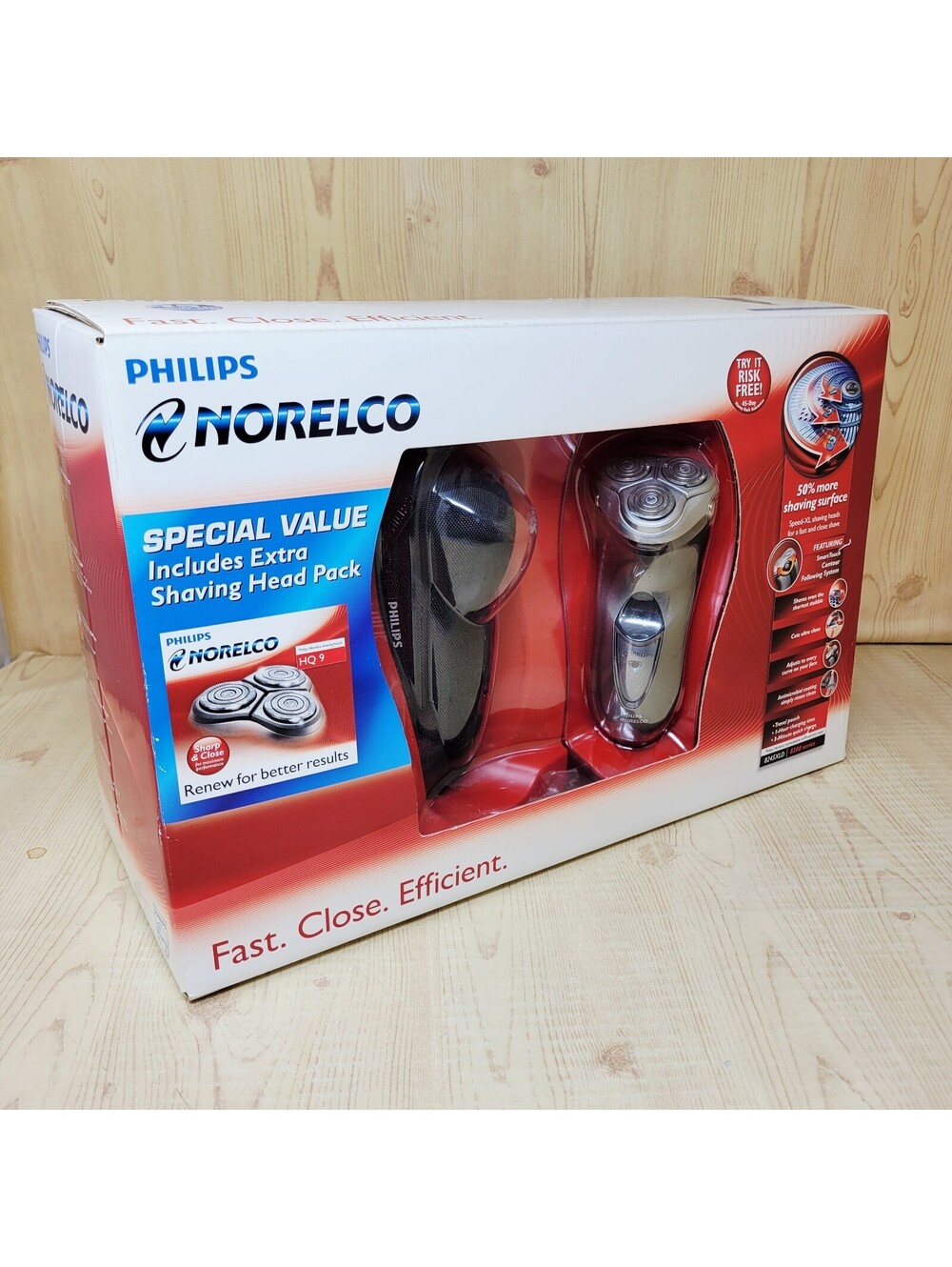 Philips Norelco 8200 Series 824XDL HQ9 Electric Shaver New Old Stock NOS Sealed